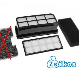 PORSZÍVÓ HEPA FILTER / SZŰRŐ KÉSZLET GORENJE VCK 1802WF / VCK 1803WF / 264801 GYÁRI [HIÁNYOS]